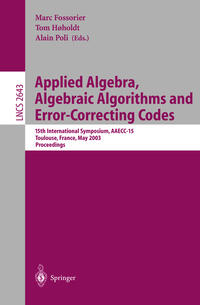 Vorderes Coverbild Applied Algebra, Algebraic Algorithms and Error-Correcting Codes