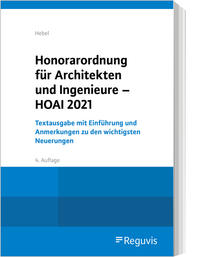 Vorderes Coverbild Honorarordnung für Architekten und Ingenieure - HOAI 2021