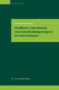 Vorderes Coverbild Strafbares Unterlassen von Entscheidungsträgern in Unternehmen