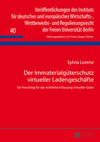 Vorderes Coverbild Der Immaterialgüterschutz virtueller Ladengeschäfte