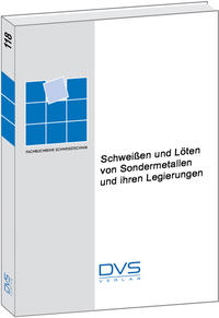 Vorderes Coverbild Schweissen und Löten von Sondermetallen und ihren Legierungen