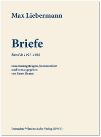 Vorderes Coverbild Max Liebermann: Briefe