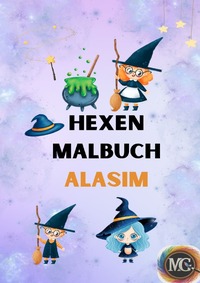 Vorderes Coverbild Hexen Malbuch Alasim
