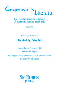 Vorderes Coverbild Gegenwartsliteratur. Ein Germanistisches Jahrbuch /A German Studies Yearbook / 21/2022