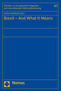 Vorderes Coverbild Brexit - And What It Means