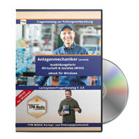 Vorderes Coverbild Anlagenmechaniker (m/w/d) - eBook Fragenkatalog für Windows Ausbildungsfach: Wirtschaft & Soziales (WISO)