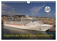 Vorderes Coverbild Giganten der Meere - Kreuzfahrtschiffe (Wandkalender 2026 DIN A4 quer), CALVENDO Monatskalender