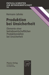 Vorderes Coverbild Produktion bei Unsicherheit