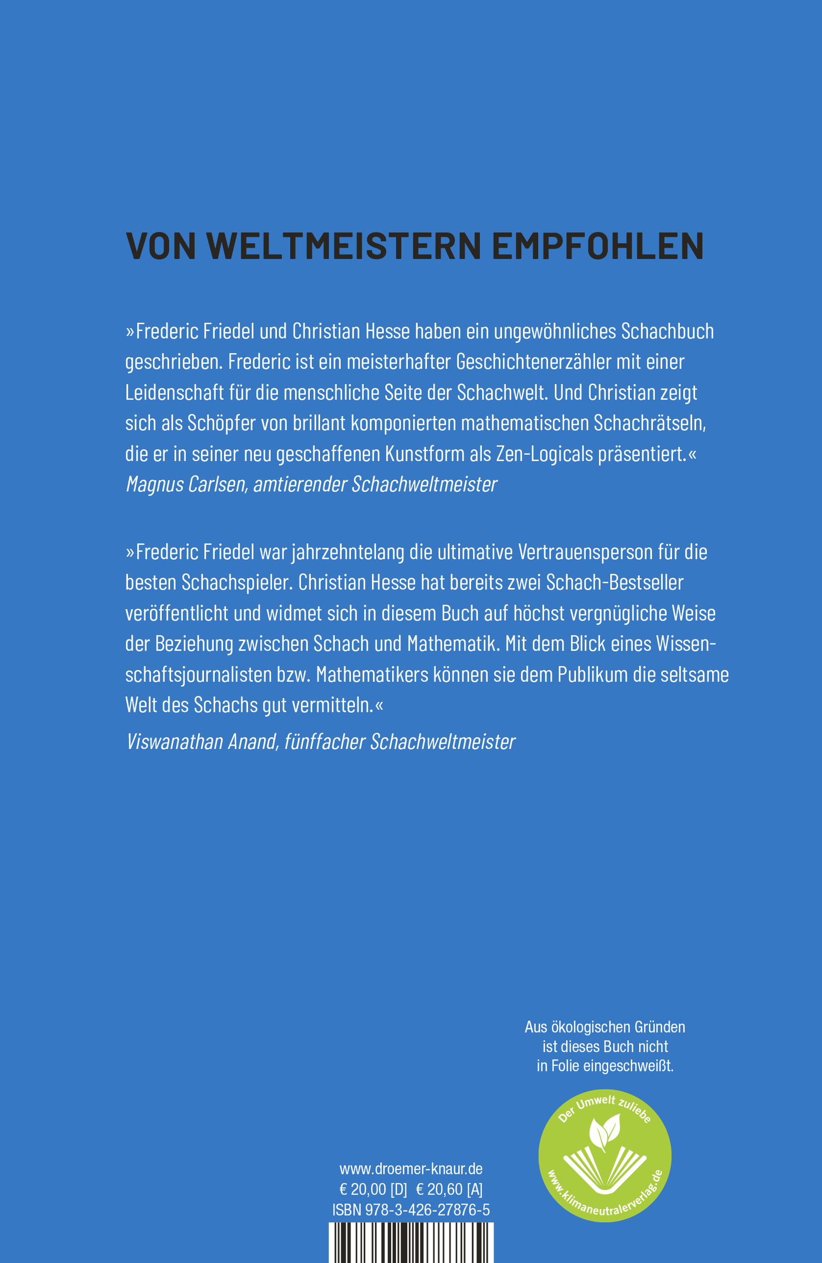 Rückseitencover Schachgeschichten