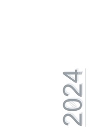 Vorderes Coverbild 2024 - Einfacher Kalender für die Terminplanung