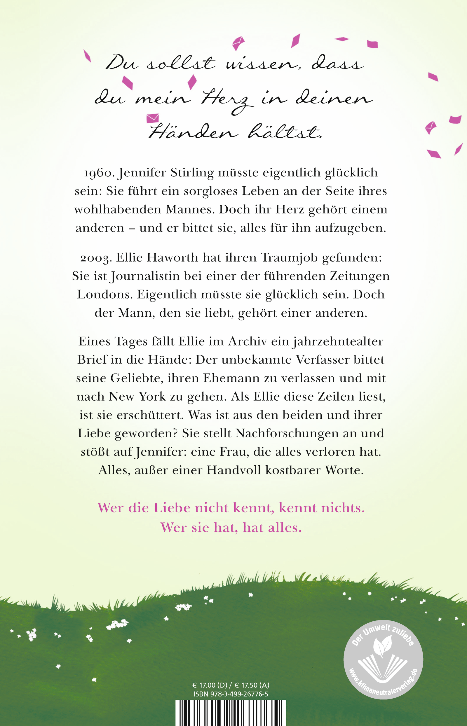 Rückseitencover Eine Handvoll Worte