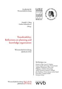Vorderes Coverbild Transferability: Reflections on planning and knowledge organization