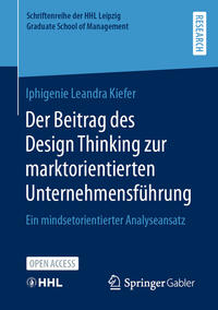 Vorderes Coverbild Der Beitrag des Design Thinking zur marktorientierten Unternehmensführung