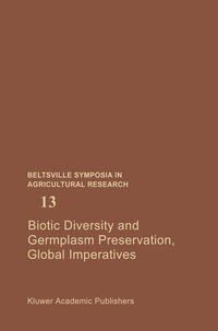 Vorderes Coverbild Biotic Diversity and Germplasm Preservation, Global Imperatives