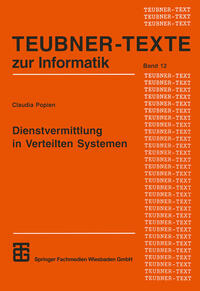 Vorderes Coverbild Dienstvermittlung in Verteilten Systemen