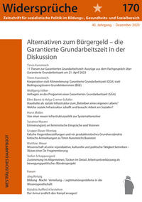 Vorderes Coverbild Alternativen zum Bürgergeld