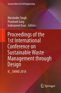 Vorderes Coverbild Proceedings of the 1st International Conference on Sustainable Waste Management through Design