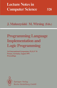 Vorderes Coverbild Programming Language Implementation and Logic Programming