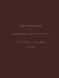 Vorderes Coverbild Zusammensetzung und Verdaulichkeit der Futtermittel