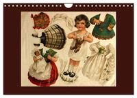 Vorderes Coverbild Alte europäische Ankleidepuppen aus Papier (Wandkalender 2026 DIN A4 quer), CALVENDO Monatskalender