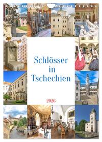 Vorderes Coverbild Schösser in Tschechien (Wandkalender 2026 DIN A4 hoch), CALVENDO Monatskalender