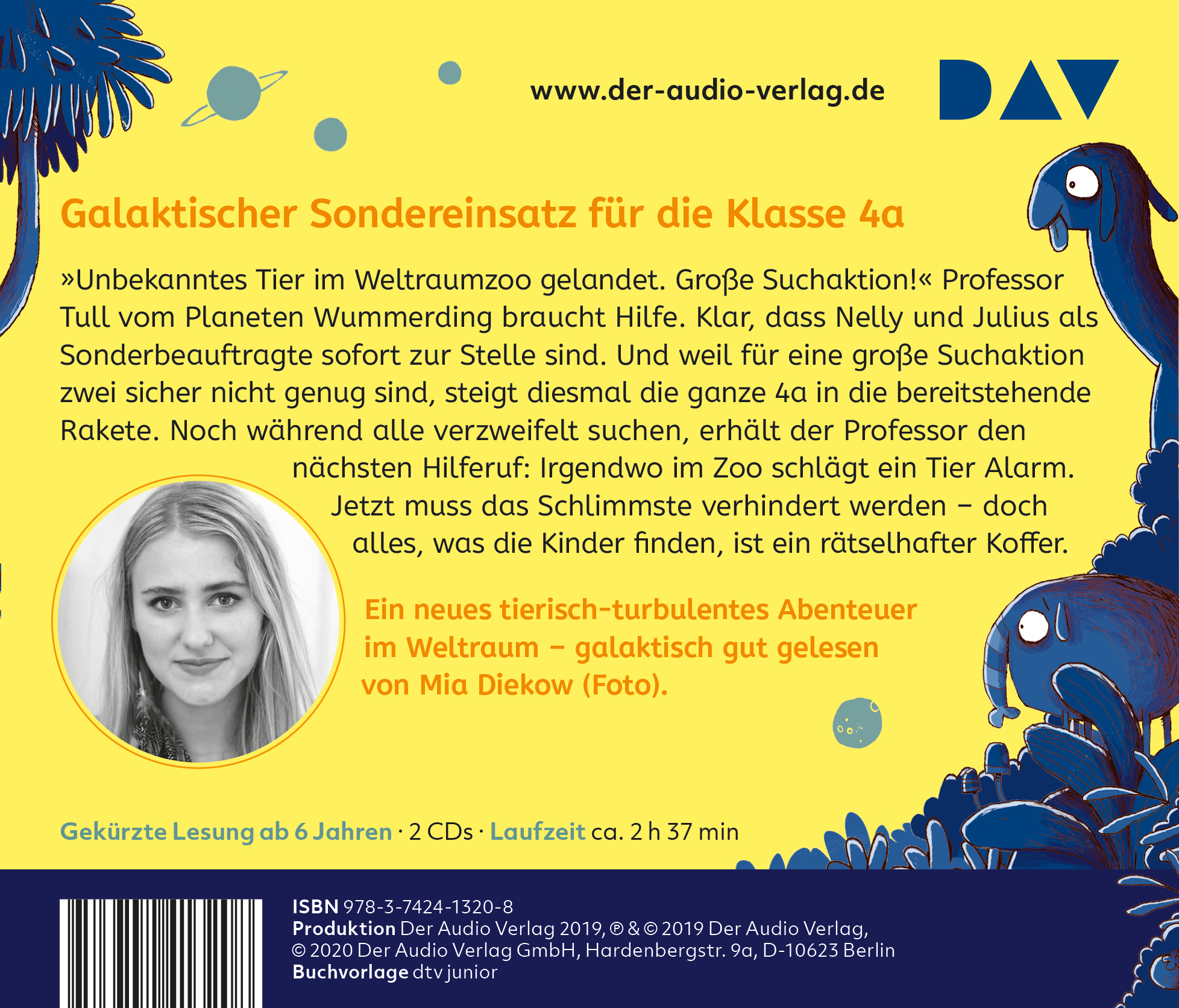 Rückseitencover Der wundersame Weltraumzoo – Teil 2: Eine Klasse hebt ab