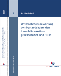 Vorderes Coverbild Unternehmensbewertung von bestandshaltenden Immobilien-Aktiengesellschaften und REITs