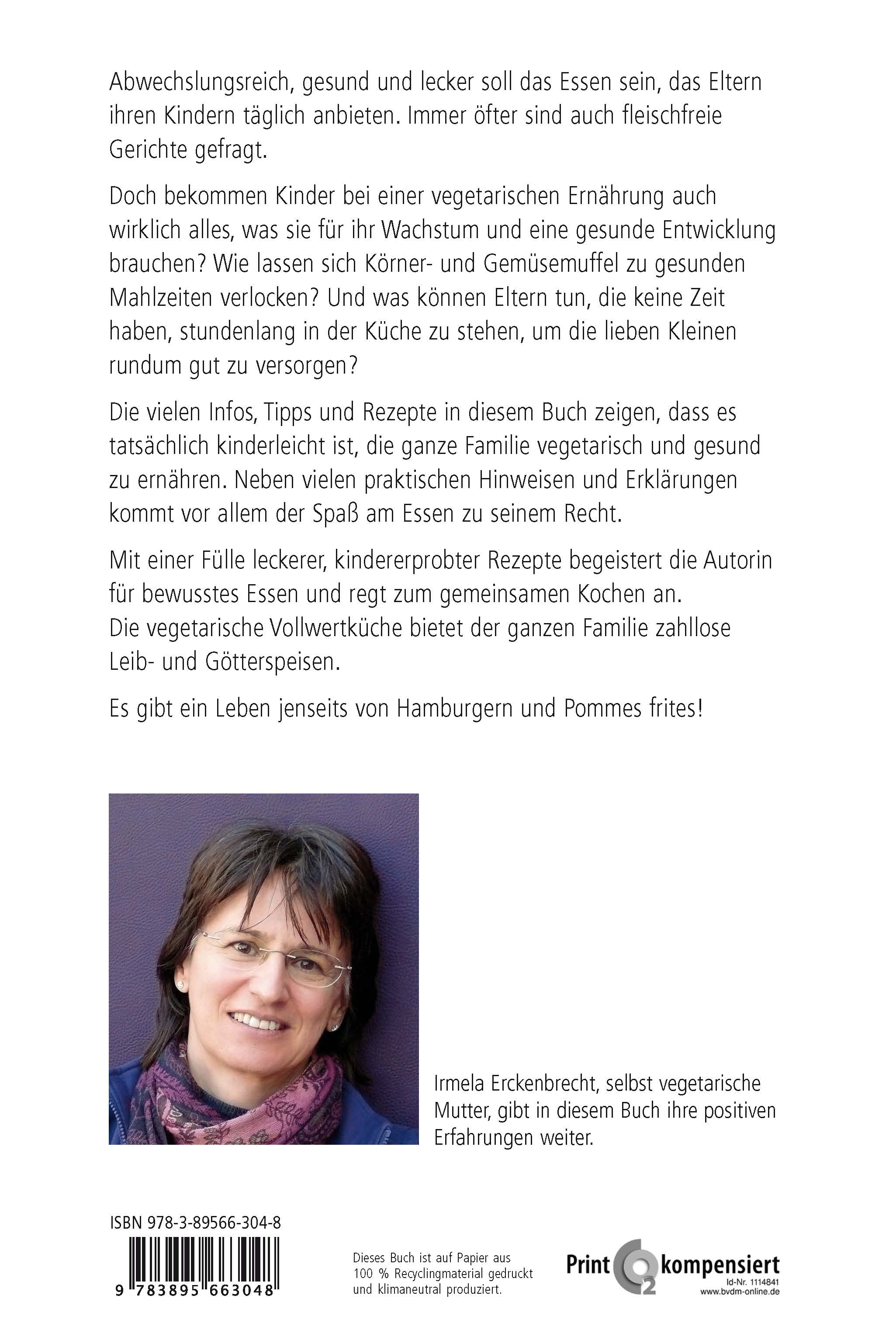 Rückseitencover So schmeckt's Kindern vegetarisch