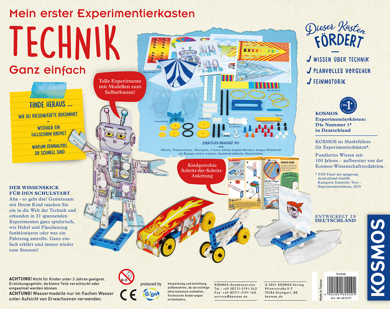 Rückseitencover Mein erster Experimentierkasten Technik