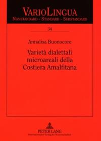 Vorderes Coverbild Varietà dialettali microareali della Costiera Amalfitana