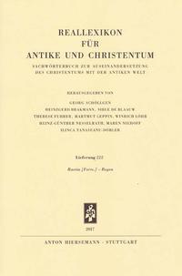 Vorderes Coverbild Reallexikon für Antike und Christentum