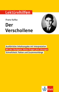 Vorderes Coverbild Klett Lektürehilfen Franz Kafka, Der Verschollene