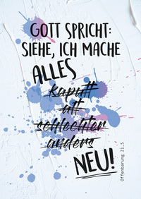 Vorderes Coverbild Jahreslosung 2026 - Stundenentwurf und Postkarten (10 Ex.) für Teens und junge E