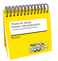 Vorderes Coverbild Peanuts’ Adventskalender. 24 Postkarten für die Weihnachtszeit