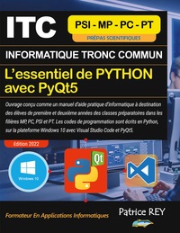 Vorderes Coverbild ITC - MPSI - Essentiel De Python Avec PyQt5