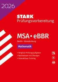 Vorderes Coverbild STARK Mathematik - MSA/eBBR 2026 Berlin/Brandenburg - Prüfungsvorbereitung