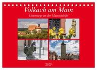 Vorderes Coverbild Volkach am Main (Tischkalender 2025 DIN A5 quer), CALVENDO Monatskalender