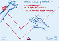 Vorderes Coverbild Schreibunterlagen-Block DESK-PAD LEFTY®, DIN A3, für Linkshänder