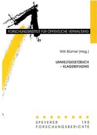 Vorderes Coverbild Umweltgesetzbuch - Klagebefugnis