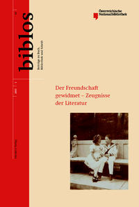 Vorderes Coverbild Der Freundschaft gewidmet – Zeugnisse der Literatur