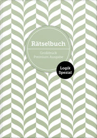 Vorderes Coverbild Deluxe Rätselbuch "Logik Spezial" mit 140 Logik-Rätseln. XL Rätselbuch in Premium Ausgabe für ältere Leute, Senioren, Erwachsene und Rentner im DIN A4-Format mit extra großer Schrift.