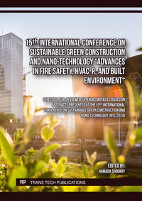 Vorderes Coverbild 15th International Conference on Sustainable Green Construction and Nano-Technology "Advances in Fire Safety, HVAC-R, and Built Environment"