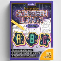 Vorderes Coverbild Buchstaben schreiben lernen ab 5 Jahren