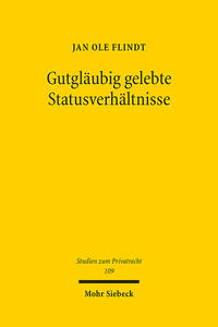 Vorderes Coverbild Gutgläubig gelebte Statusverhältnisse