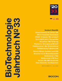 Vorderes Coverbild BioTechnologie Jahrbuch 2020