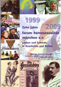 Vorderes Coverbild Zehn Jahre forum homosexualität münchen e.V.