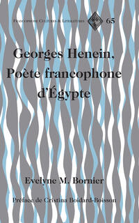 Vorderes Coverbild Georges Henein, Poète francophone d’Égypte