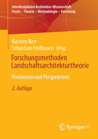 Vorderes Coverbild Forschungsmethoden Landschaftsarchitekturtheorie