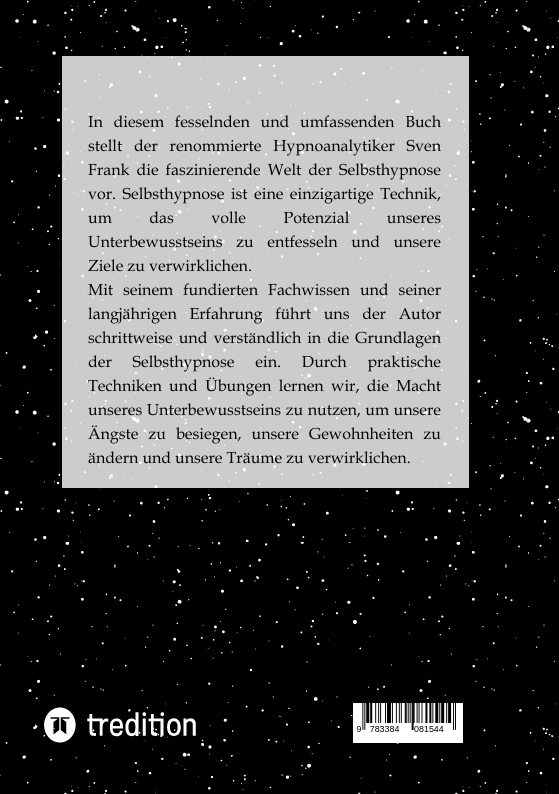 Rückseitencover Die Kraft der Selbsthypnose