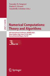 Vorderes Coverbild Numerical Computations: Theory and Algorithms